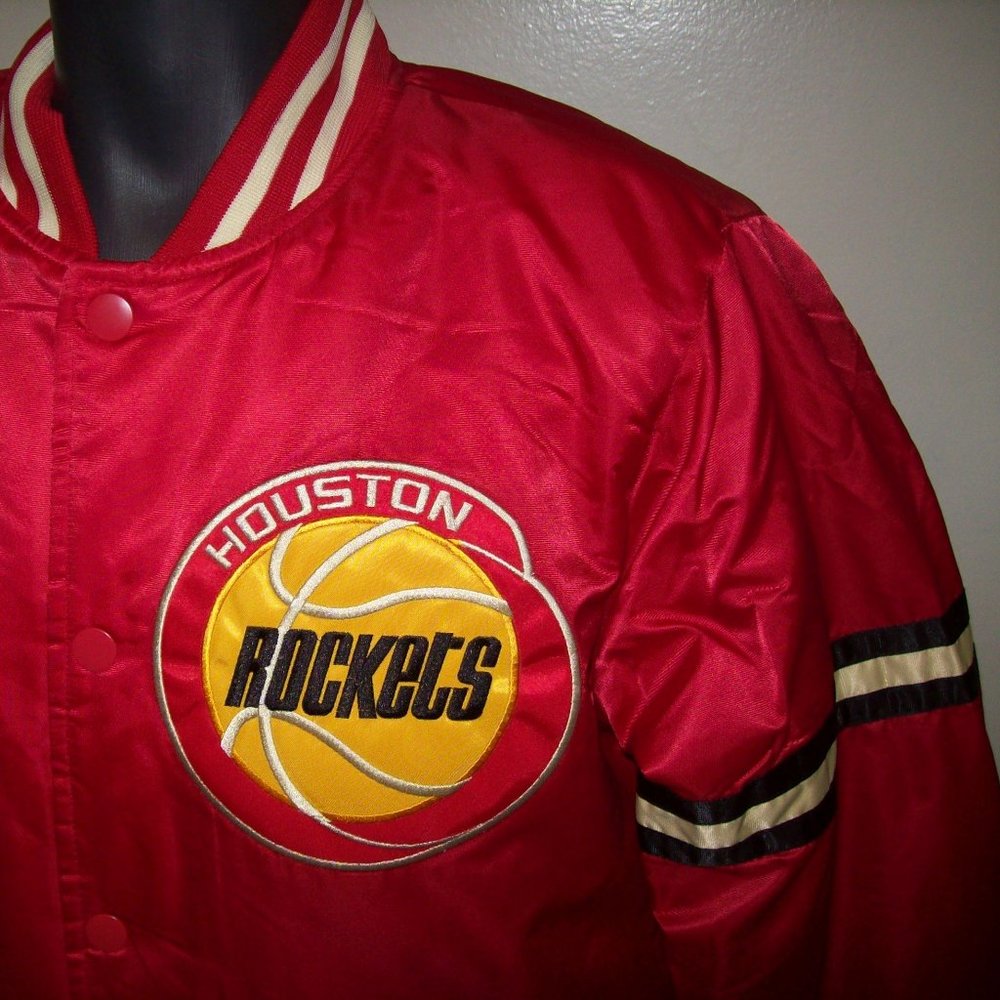 HOUSTON ROCKETS Starter Throw Back Jacket RED 2X